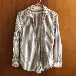 Striped button up